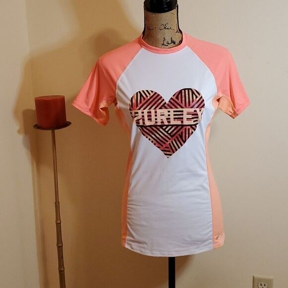 Hurley Short Sleeve Y2K athletic top size Small - Picture 3 of 8
